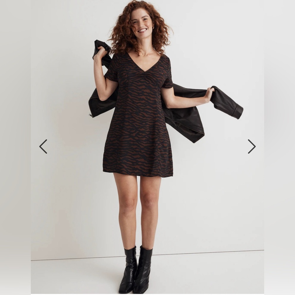 Madewell V Neck Mini Dress NWT